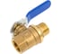 Шаровой кран SMT 1/2"МхF, синяя ручка, латунь 521H6604B 1