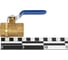 Шаровой кран SMT 3/4"FхF, синяя ручка, латунь 520H6605B 4