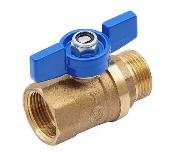 Шаровой кран SMT 3/4"МхF, синяя бабочка, латунь 503H6605BB
