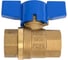 Шаровой кран SMT 1/2"FхF, синяя бабочка, латунь 522H6604BB 3