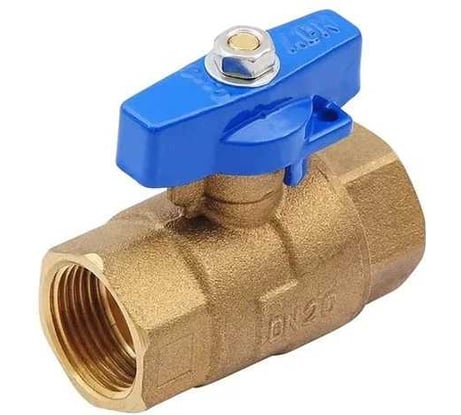Шаровой кран SMT ADN 3/4" FхF, синяя бабочка 562H6605BB