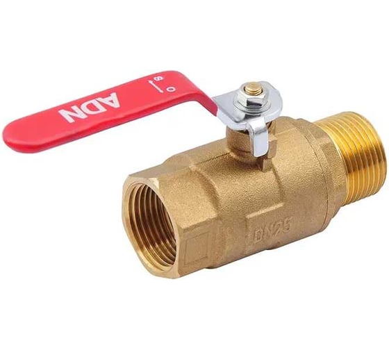 Шаровой кран SMT ADN 1" МхF, красная ручка 561H6610R