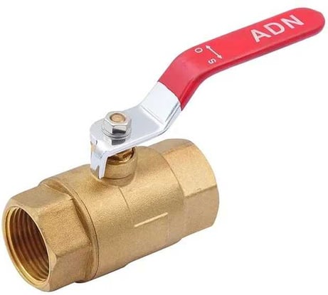 Шаровой кран SMT ADN 1" FхF, красная ручка 560H6610R