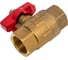 Шаровой кран SMT ADN 3/4" FхF, красная бабочка 562H6605RB 2