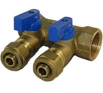 Коллектор с шаровыми кранами SMT 1х20х2, 2 выхода 1833Н102002