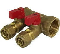 Коллектор с шаровыми кранами SMT 3/4х16х2, 2 выхода 1822Н051602