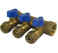 Коллектор с шаровыми кранами SMT 3/4х16х3, 3 выхода 1822Н051603