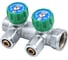 Коллектор с кранами SMT 3/4х16х2, 2 выхода, хром 1875CH051602-27 1