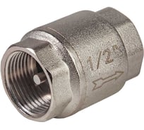 Клапан обратный с латунным золотником KROMWELL 1/2, никелированный KW.502.04