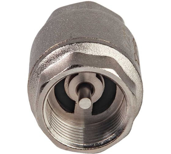 Клапан обратный с латунным золотником KROMWELL 1/2, никелированный KW.502.04