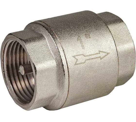 Клапан обратный с латунным золотником KROMWELL 1, никелированный KW.502.06