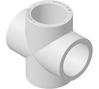 Крестовина Политэк 40 PPRC белые 9000004040