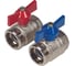 Кран шаровой HENCO с уплотнением, никелированный, 1" x 1", набор 2 штуки UFH-BM0606-VN 1