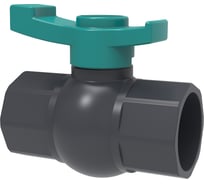 Кран шаровый Green Helper ПВХ, резьба внутренняя 1/2 дюйма FFB0212