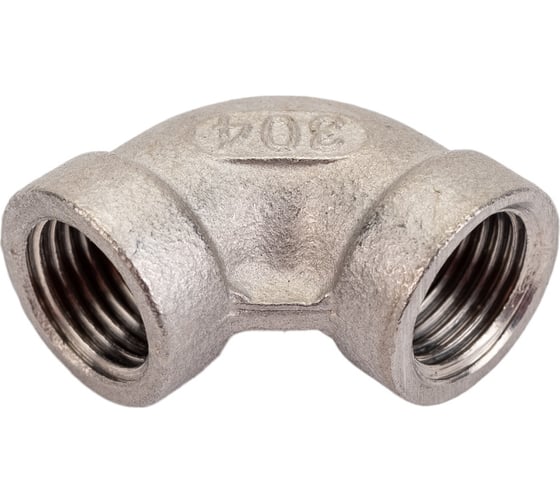 Отвод 90 TITAN LOCK нержавеющий (уголок) ВР/ВР, 3/8 AISI304, 5 шт. TL037ELFF_5 1
