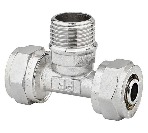 Тройник обжимной PROFACTOR ц/н/ц, 16 х 1/2 х 16 PF PF 458