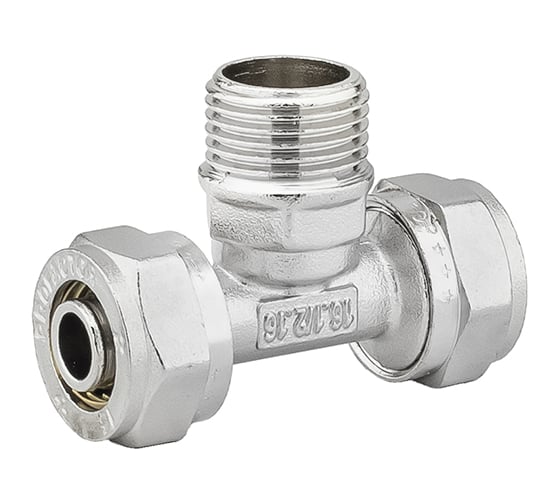 Тройник обжимной PROFACTOR ц/н/ц, 16 х 1/2 х 16 PF PF 458