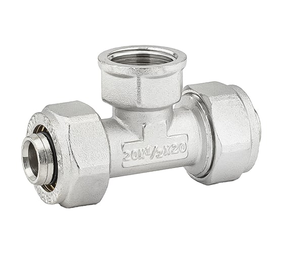 Тройник обжимной PROFACTOR ц/в/ц, 20 х 1/2 х 20 PF PF 452