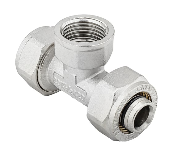Тройник обжимной PROFACTOR ц/в/ц, 20 х 1/2 х 20 PF PF 452