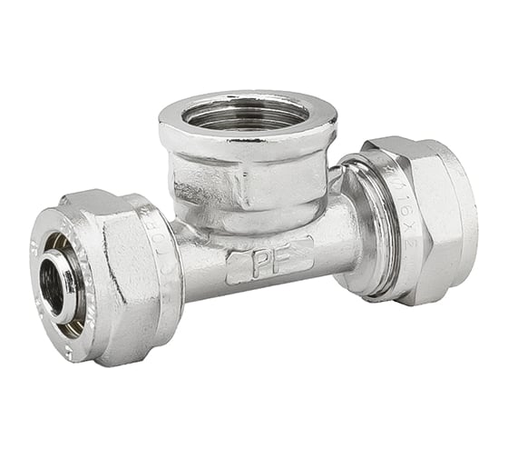 Тройник обжимной PROFACTOR ц/в/ц, 16 х 1/2 х 16 PF PF 450