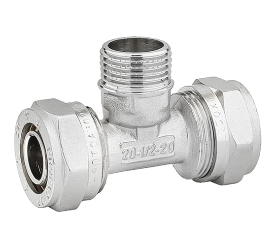 Тройник обжимной PROFACTOR ц/н/ц, 20 х 1/2 х 20 PF PF 460