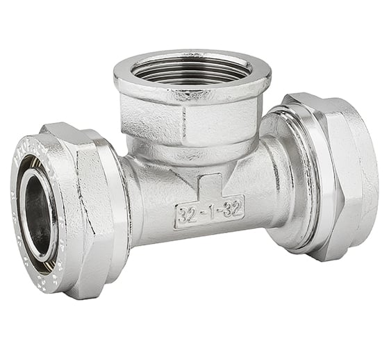 Тройник обжимной PROFACTOR ц/в/ц, 32 х 1 х 32 PF PF 456