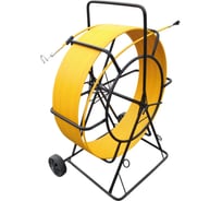 Устройство прочистки канализации и каналов, с двумя поисково-пробивным и спиралевидным наконечниками Metall78.ru 11 мм, 150 м, на телеге 11-150Т-НКСП-НКПП