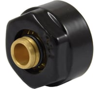 Резьбовое соединение SCHLOSSER для пластиковых труб GW 3/4x16x2 чёрное 602600001. Ral 9005