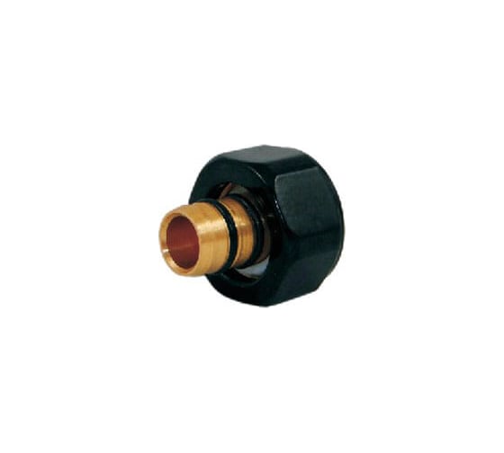 Резьбовое соединение SCHLOSSER для стальных труб GW M22x1.5xGW 1/2 черное 602700002. Ral 9005