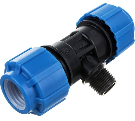 Тройник с наружной резьбой Политэк 25х1/2х25 ТПК-АКВА 51251225