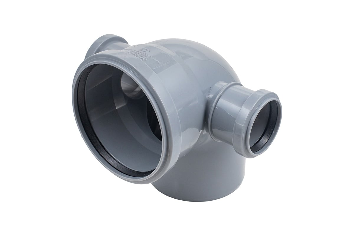 Отвод Политэк 110х90 град. с выходом 50 левый+правый 34541050Л ...