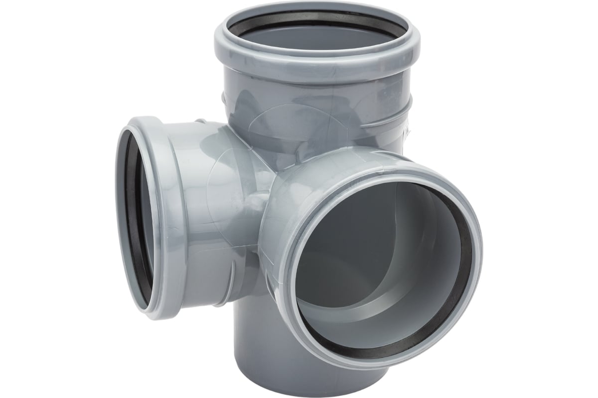 Крестовина ПОЛИТЭК двухплоскостная 110х110х110/87.5 град. 1201102 ...