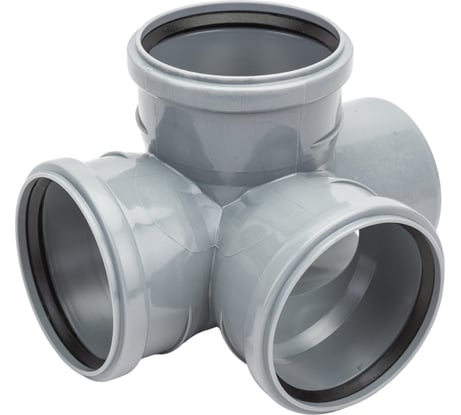 Крестовина ПОЛИТЭК двухплоскостная 110х110х110/87.5 град. 1201102