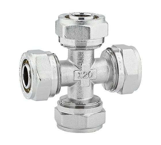 Крестовина обжимная PROFACTOR ц/ц/ц/ц 20х20х20х20 PF PF 488