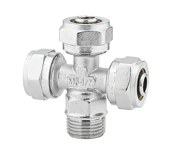 Крестовина обжимная PROFACTOR ц/ц/ц/н 16х16х16х1/2" PF PF 492