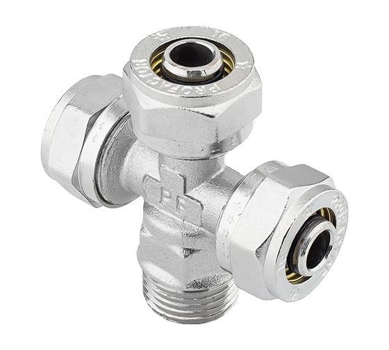 Крестовина обжимная PROFACTOR ц/ц/ц/н 16х16х16х1/2" PF PF 492