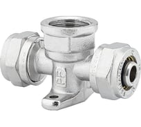 Тройник с креплением прямой обжимной PROFACTOR ц/в/ц 16х1/2"х16 PF PF 498