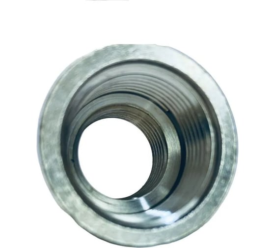Муфта переходная LD Pride DN20x15, 3/4"ВР х 1/2"ВР, латунь никель LD.67.526.20х15