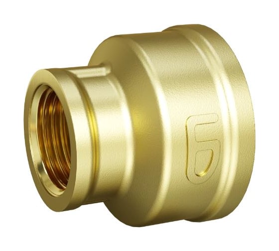 Муфта переходная LD Pride DN40x32, 1 1/2"ВР х 1 1/4"ВР, латунь LD.65.526.40х32 1