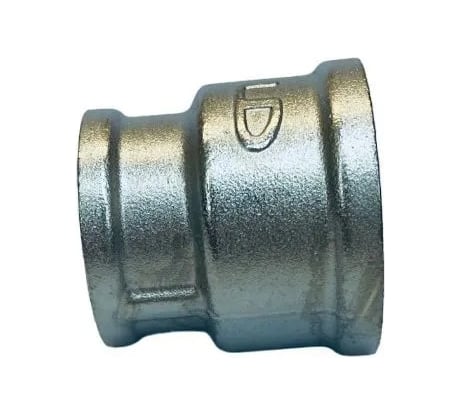 Муфта переходная LD PRIDE DN25х15 (1"ВР х 1/2"ВР) латунь никель с биркой LD.67.526.25x15
