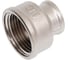 Муфта переходная LD PRIDE DN25х15 (1"ВР х 1/2"ВР) латунь никель с биркой LD.67.526.25x15 4