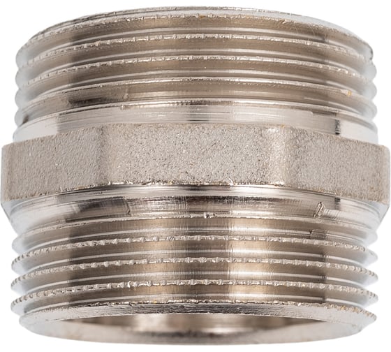 Ниппель LD Pride DN32, 1 1/4" НР/НР, латунь никель LD.67.511.32
