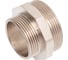 Ниппель переходной LD PRIDE DN50х40 (2"НР х 1 1/2"НР) латунь никель с биркой LD.67.513.50х40 3