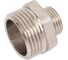 Ниппель переходной LD PRIDE DN25х15 (1"НР х 1/2"НР) латунь никель с биркой LD.67.513.25х15 2