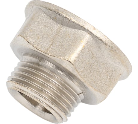 Переход LD Pride DN15x10, 1/2"ВР х 3/8"НР, латунь никель LD.67.519.15х10