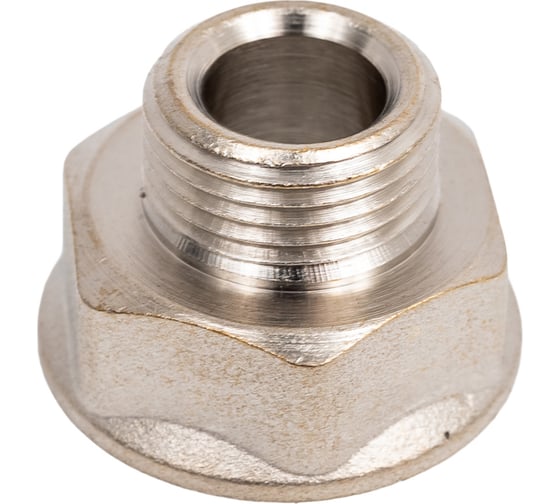 Переход LD Pride DN15x10, 1/2"ВР х 3/8"НР, латунь никель LD.67.519.15х10