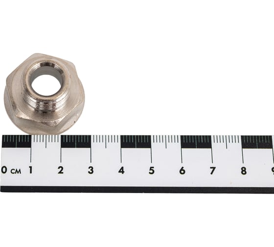 Переход LD Pride DN15x10, 1/2"ВР х 3/8"НР, латунь никель LD.67.519.15х10