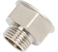 Переход LD Pride DN20x15, 3/4"ВР х 1/2"НР, латунь никель LD.67.519.20х15