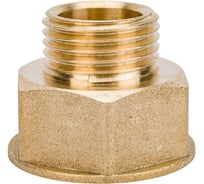 Переход DN20x15 (3/4"ВР х 1/2"НР) LD Pride латунь никель LD.67.519.20х15