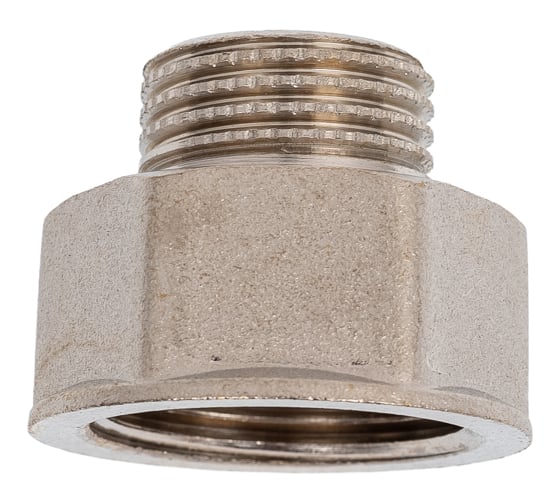 Переход LD Pride DN20x15, 3/4"ВР х 1/2"НР, латунь никель LD.67.519.20х15